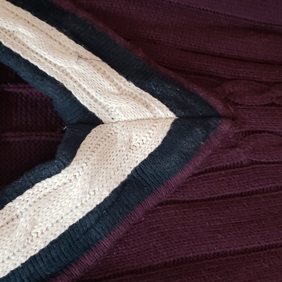 Men's Michael Gerald v neck sweater, sz L - Picture 4 of 4